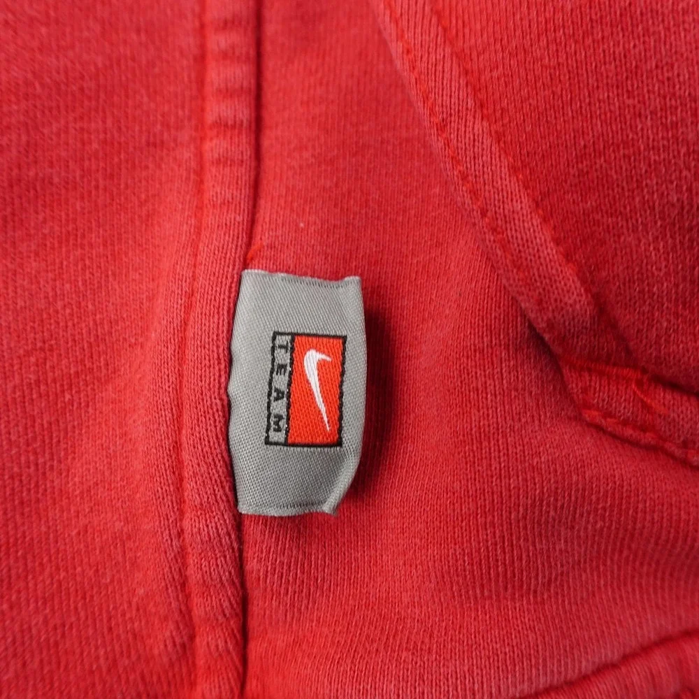 VTG Ohio State Buckeyes Hoodie Mens L‎ Red NCAA Football Nike Sweatshirt Y2K 00s